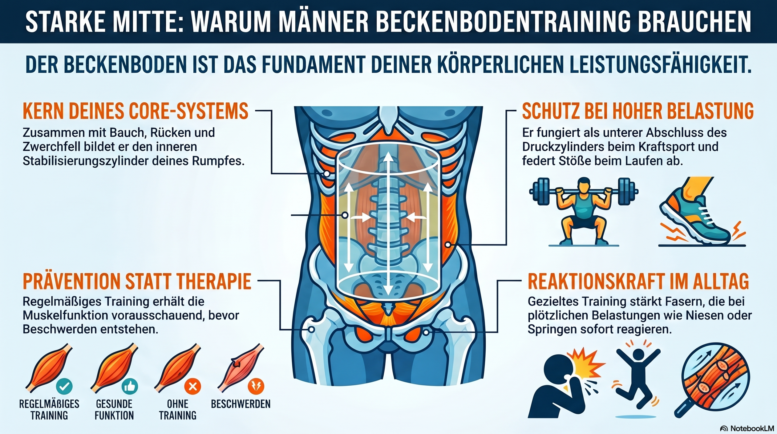 Vorteile des Beckenbodentrainings für Männer