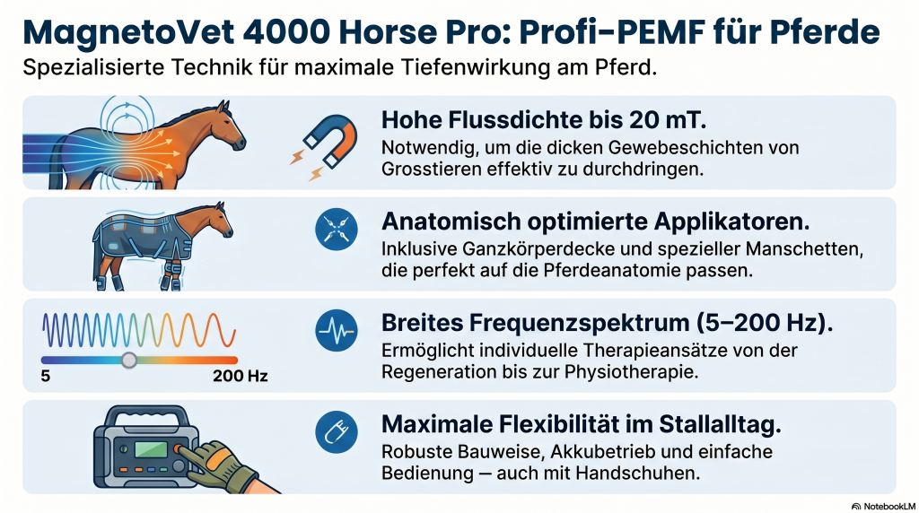Magnetfeldtherapie für Pferde